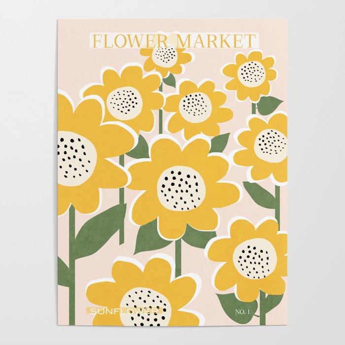 Flower Market - Sunflower #1 Poster Gallery Image 4