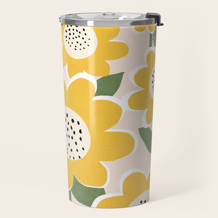 Flower Market - Sunflower #1 Travel Mug Gallery Image 2