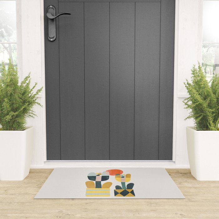 Two flowers Welcome Mat Gallery Image 3