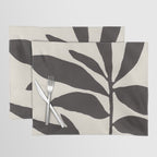 Linocut Branch #3 / Black & White Placemat Gallery Image 1