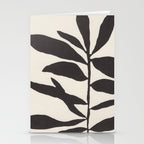 Linocut Branch #3 / Black & White Stationery Card Gallery Image 2