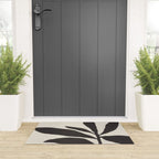 Linocut Branch #3 / Black & White Welcome Mat Gallery Image 3