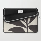 Linocut Branch #3 / Black & White Laptop Sleeve Gallery Image 2