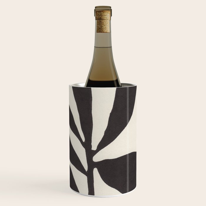 Linocut Branch #3 / Black & White Wine Chiller Gallery Image 3