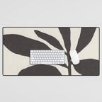 Linocut Branch #3 / Black & White Desk Mat Gallery Image 1