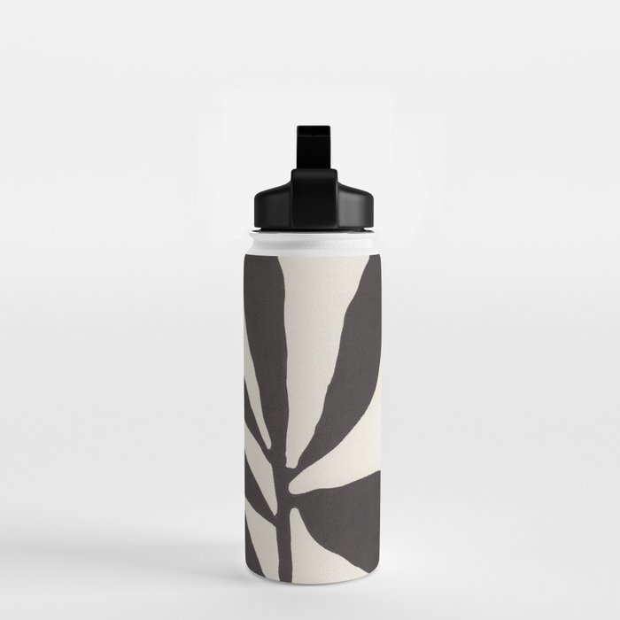 Linocut Branch #3 / Black & White Water Bottle Gallery Image 2