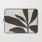 Linocut Branch #3 / Black & White Laptop Sleeve Gallery Image 1