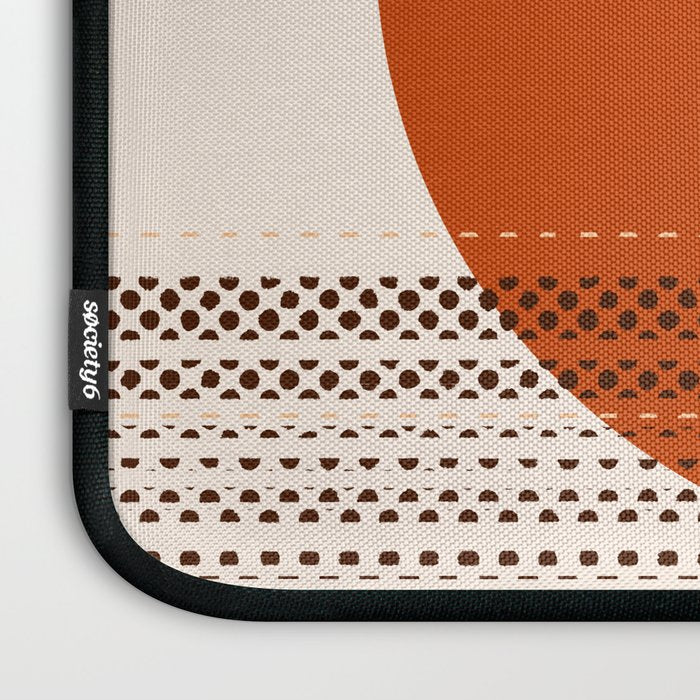 Desert Sunset - Abstract Minimalism in Burnt Orange Laptop Sleeve Gallery Image 3