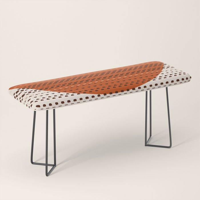 Desert Sunset - Abstract Minimalism in Burnt Orange Bench Gallery Image 1
