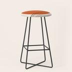 Desert Sunset - Abstract Minimalism in Burnt Orange Stool Gallery Image 1