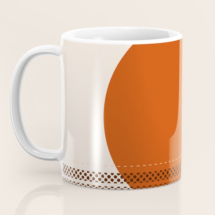 Desert Sunset - Abstract Minimalism in Burnt Orange Coffee Mug Gallery Image 3