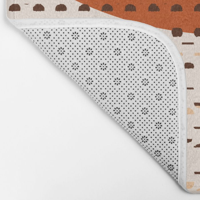 Desert Sunset - Abstract Minimalism in Burnt Orange Bath Mat Gallery Image 2