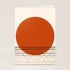 Desert Sunset - Abstract Minimalism in Burnt Orange Stationery Card Gallery Image 2