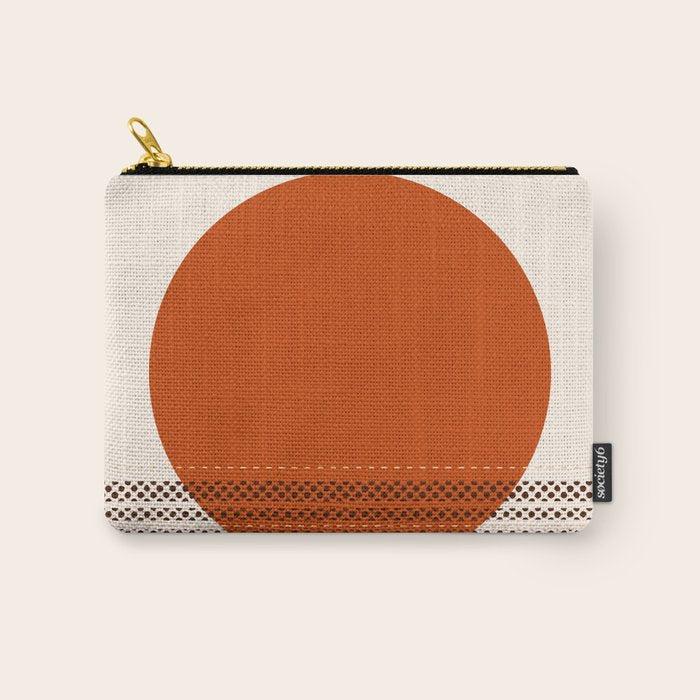 Desert Sunset - Abstract Minimalism in Burnt Orange Carry All Pouch Gallery Image 1