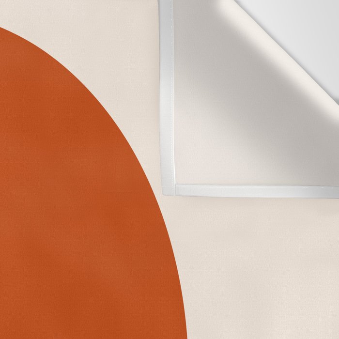 Desert Sunset - Abstract Minimalism in Burnt Orange Wall Tapestry Gallery Image 3