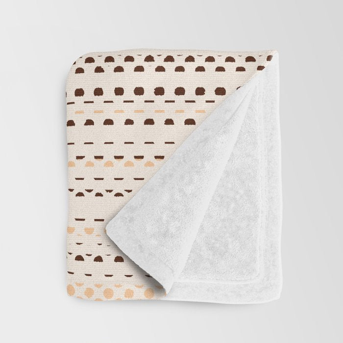 Desert Sunset - Abstract Minimalism in Burnt Orange Throw Blanket Gallery Image 3