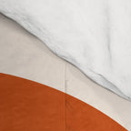 Desert Sunset - Abstract Minimalism in Burnt Orange Comforter Gallery Image 4