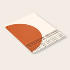 Desert Sunset - Abstract Minimalism in Burnt Orange Notebook Gallery Image 2