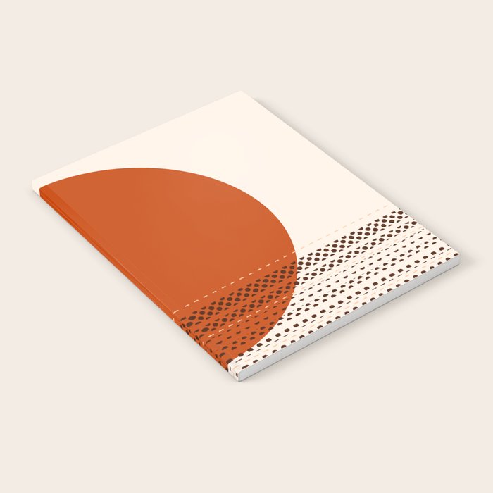 Desert Sunset - Abstract Minimalism in Burnt Orange Notebook Gallery Image 2