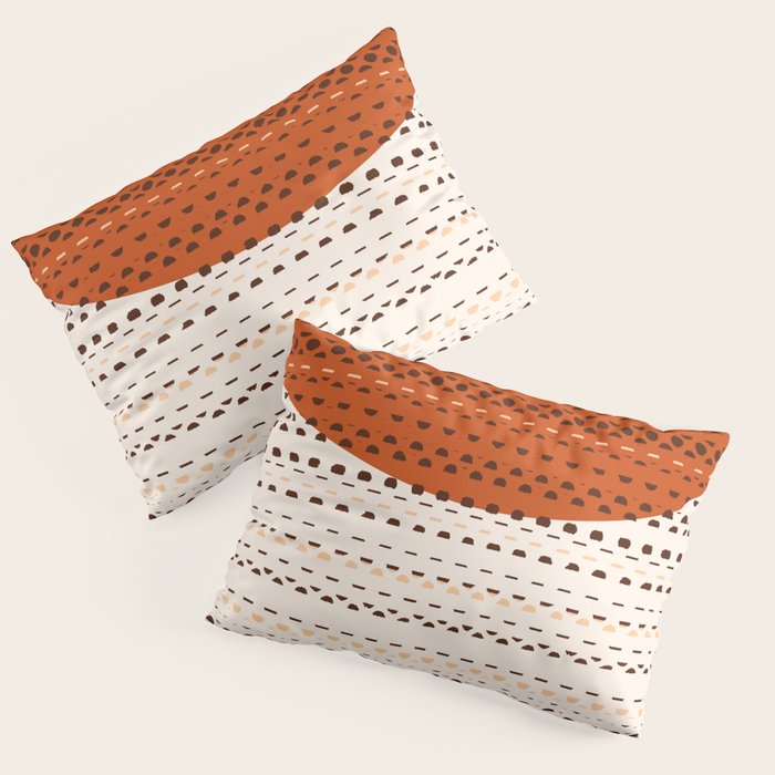 Desert Sunset - Abstract Minimalism in Burnt Orange Pillow Sham Gallery Image 1