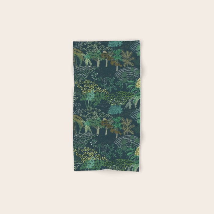 Italian landscape dark green Bath Towel Gallery Image 1