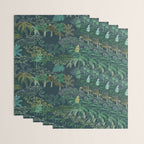 Italian landscape dark green Wrapping Paper Gallery Image 3
