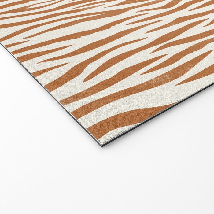 Tiger Stripes In Neutral Welcome Mat Gallery Image 2