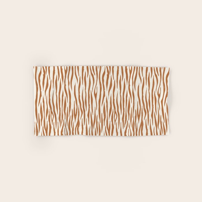 Tiger Stripes In Neutral Bath Towel Gallery Image 1
