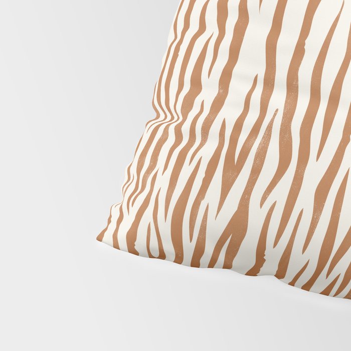 Tiger Stripes In Neutral Pillow Sham Gallery Image 4
