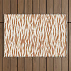 Tiger Stripes In Neutral Outdoor Rug Gallery Image 1