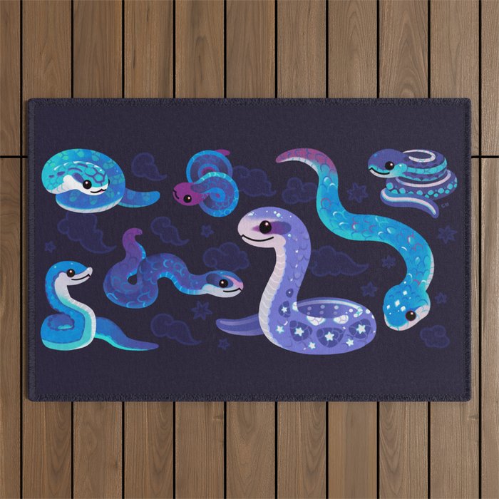 The Year of the Blue Snake Outdoor Rug Gallery Image 1