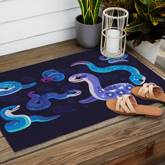 The Year of the Blue Snake Outdoor Rug Gallery Image 2
