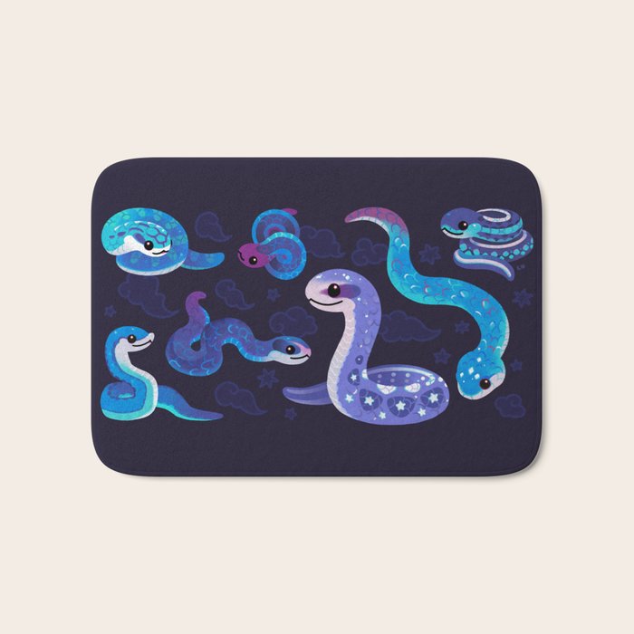 The Year of the Blue Snake Bath Mat Gallery Image 1