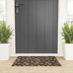 Mums and Vines Floral Mauve Olive and Rust Welcome Mat Gallery Image 3