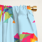 Fractal Bear - neon colorways Window Curtain Gallery Image 2