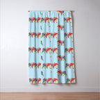Fractal Bear - neon colorways Window Curtain Gallery Image 3