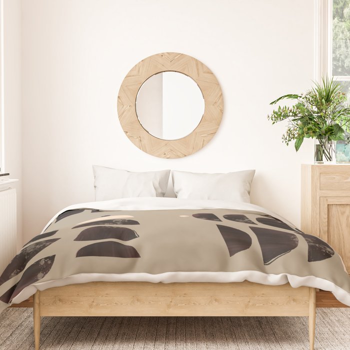 Abstract Bohemian Art Print Matisse Muted Art Print Duvet Cover Gallery Image 3