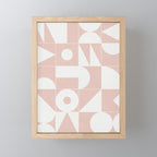 My Favorite Geometric Patterns No.11 - Pale Pink Mini Art Print Gallery Image 1