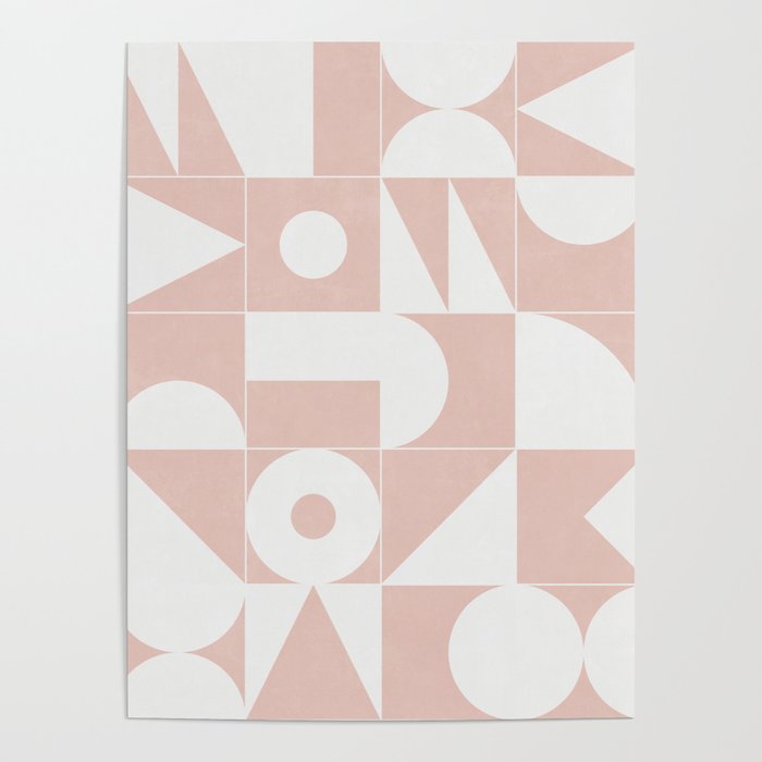 My Favorite Geometric Patterns No.11 - Pale Pink Poster Gallery Image 1