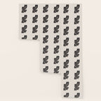 Don't Go Mid Century Modern Minimalist Black Ink Painting Funky Tribal Art Wallpaper Gallery Image 3