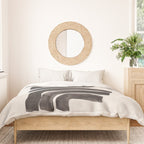 Don't Go Mid Century Modern Minimalist Black Ink Painting Funky Tribal Art Duvet Cover Gallery Image 3