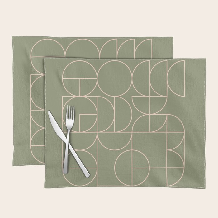 Deco Geometric 08D Placemat Gallery Image 1