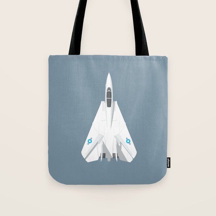 F-14 Tomcat Jet Aircraft - Slate Tote Bag Gallery Image 1