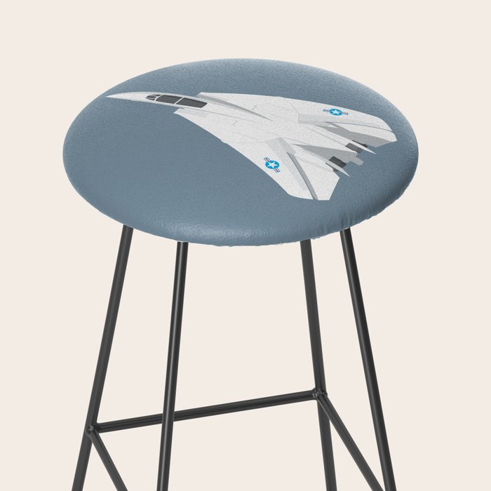 F-14 Tomcat Jet Aircraft - Slate Stool Gallery Image 2