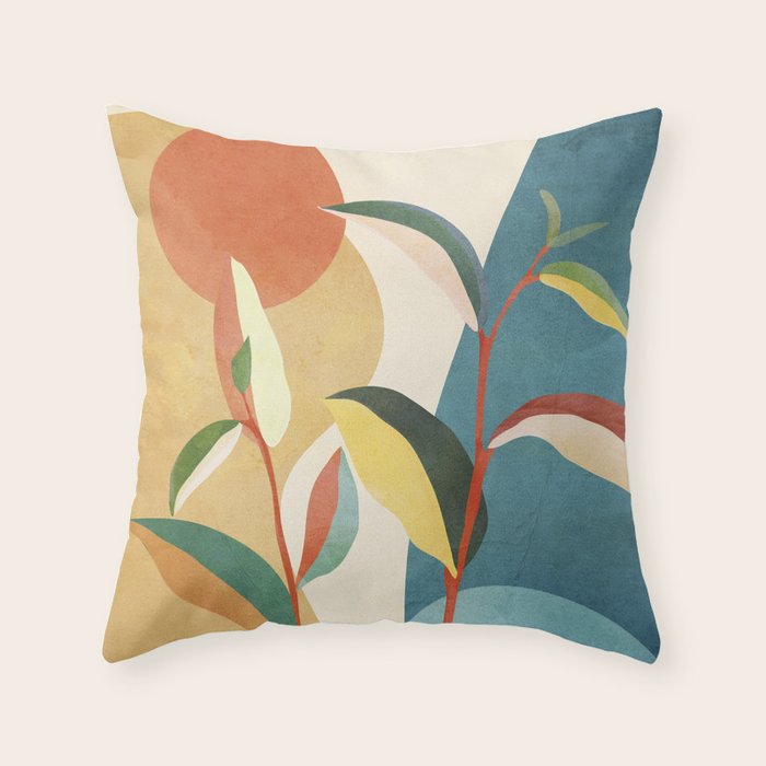 Colorful Branching Out 16 Throw Pillow Gallery Image 1