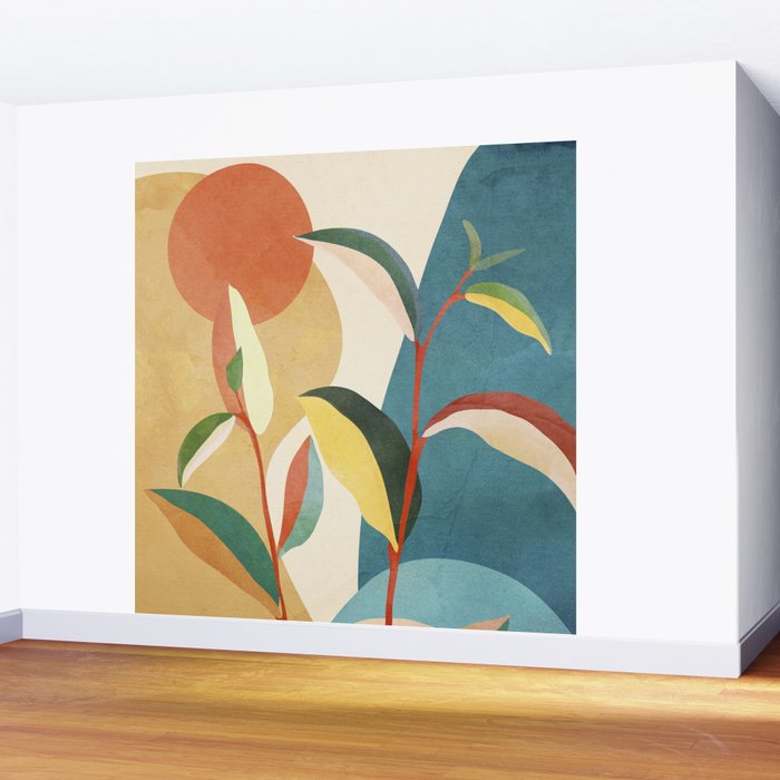 Colorful Branching Out 16 Wall Mural Gallery Image 2