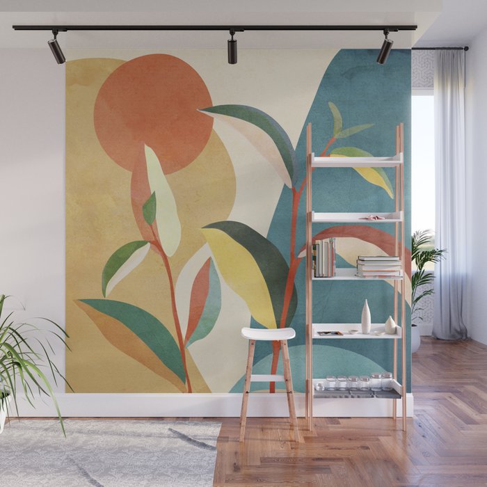 Colorful Branching Out 16 Wall Mural Gallery Image 1