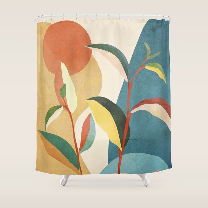 Colorful Branching Out 16 Shower Curtain Gallery Image 1