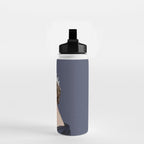 Queen Elizabeth in blue satin blowing a bubble gum Water Bottle Gallery Image 2