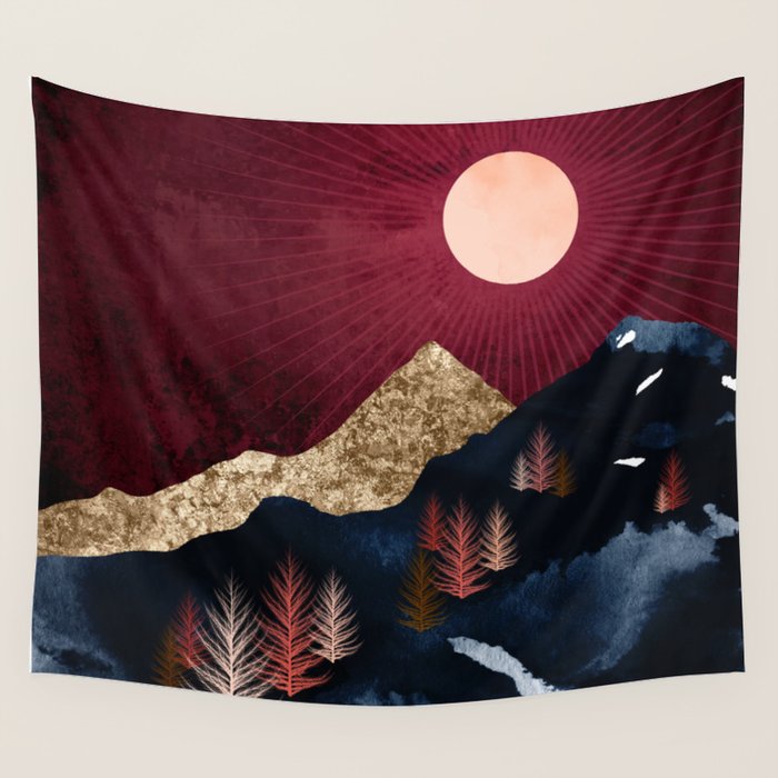 Autumn Night Wall Tapestry Gallery Image 4